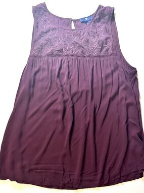 GAP Sleeveless Women’s Plum Tank Top Sz L